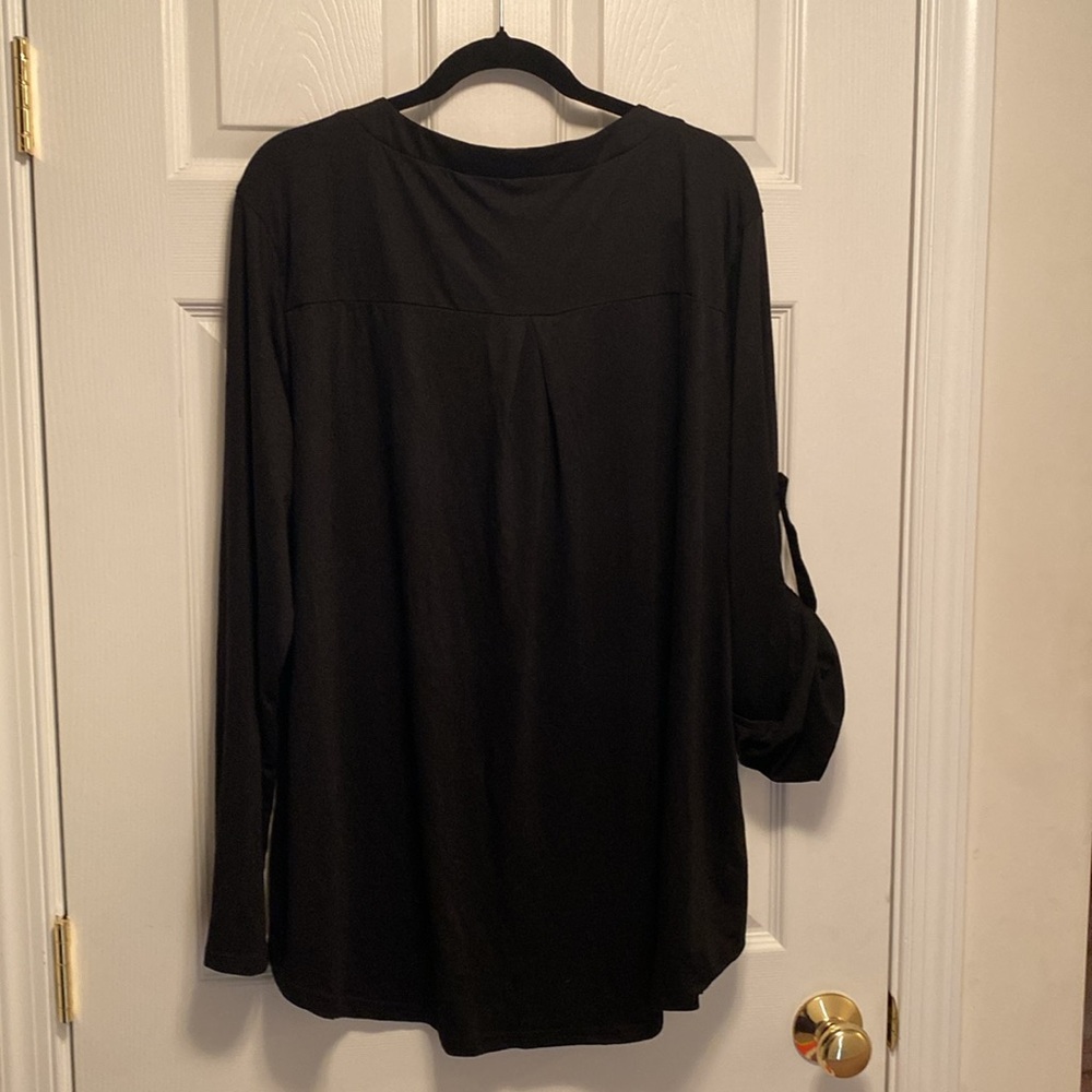 Siddhe Black V-neck Tunic…size 4XL - Picture 2 of 6